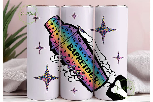 Bartender Skeleton Hand 20oz Tumbler Sublimation PixelChick 