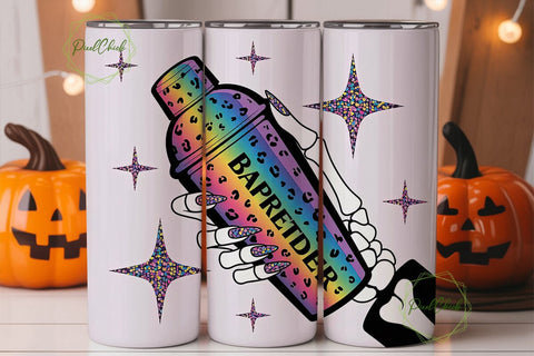 Bartender Skeleton Hand 20oz Tumbler Sublimation PixelChick 
