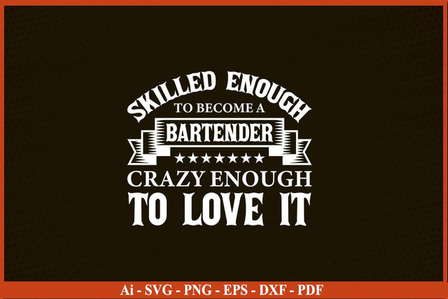 Bartender T-shirt, Bartender Tshirt, Bartender Shirt, Cocktail Maker Tshit SVG PNG SVG SVG Print File 
