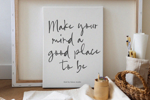 Barton Miles - Rough Handwritten Script Font Font Timur type 