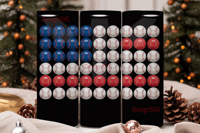 Baseball American Flag 20oz Tumbler Wrap Sublimation DesignSVG 