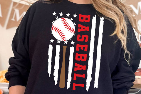 Baseball American Flag Svg, American Flag Baseball Dad Svg, Baseball Svg, Baseball Dad Shirt Svg, Baseball Vintage American Flag Svg SVG DesignDestine 