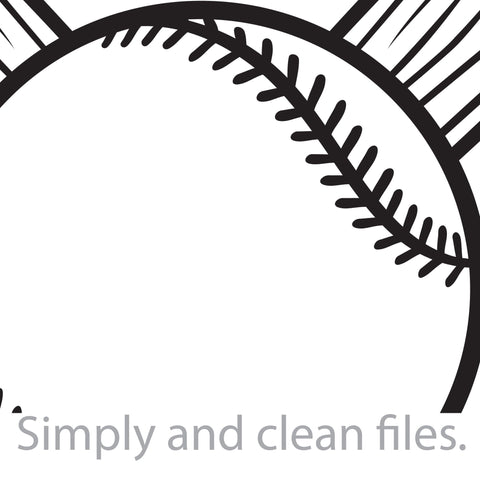 Baseball ball and two crossed wooden bats SVG | Sports Bat Vector | Cricut Cut File | Laser Ready Design SVG TribaliumArtSF 