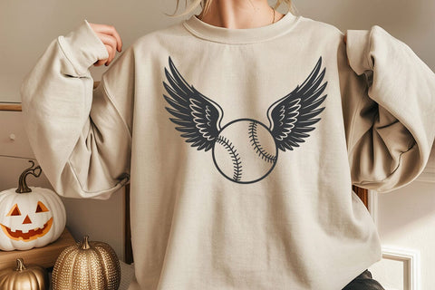 Baseball Ball Wings SVG: Cricut & Silhouette Vector Files SVG DesignDestine 