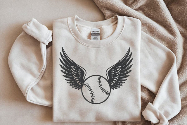 Baseball Ball Wings SVG: Cricut & Silhouette Vector Files SVG DesignDestine 