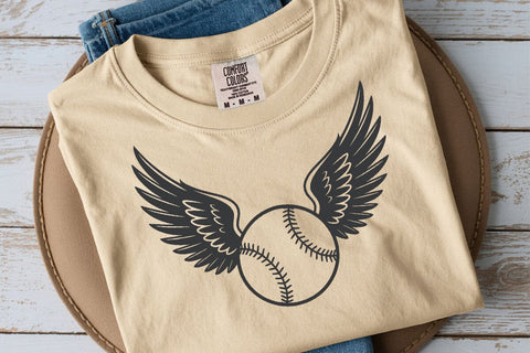 Baseball Ball Wings SVG: Cricut & Silhouette Vector Files SVG DesignDestine 