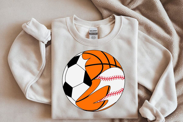 baseball basketball football svg, cut file, sports svg, shirt design, basketball mom svg SVG DesignDestine 