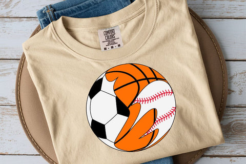 baseball basketball football svg, cut file, sports svg, shirt design, basketball mom svg SVG DesignDestine 