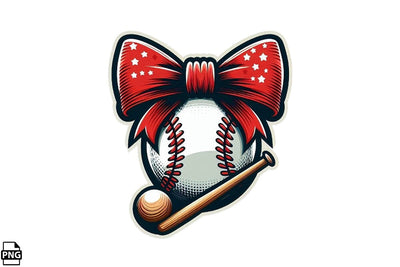 Baseball Bat Coquette PNG Printable File Sublimation Creativedesigntee 