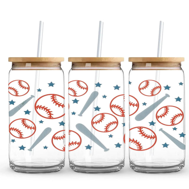 Baseball & Bats 9.7 x 4.3 UV Wrap (Cup NOT Included) Physical DIY Craft Warehouse 