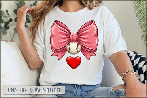 Baseball Bow PNG, Baseball Game Day PNG Sublimation Shetara Begum 