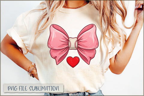 Baseball Bow PNG, Baseball Game Day PNG Sublimation Shetara Begum 