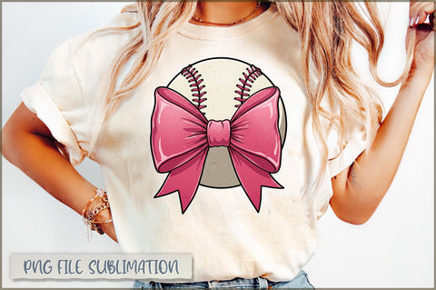 Baseball Bow PNG, Baseball Game Day PNG Sublimation Shetara Begum 
