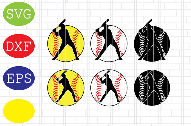 Baseball Boy Player Svg, Softball Silhouette, Softball File, Baseball Cut File, Sport Svg, Jpg, Eps, Dxf Files SVG DigitalSvgFiles 