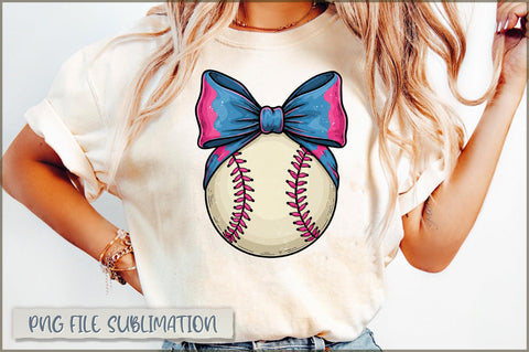 Baseball Brushstroke Coquette PNG, Game Day Baseball Sublimation Shetara Begum 