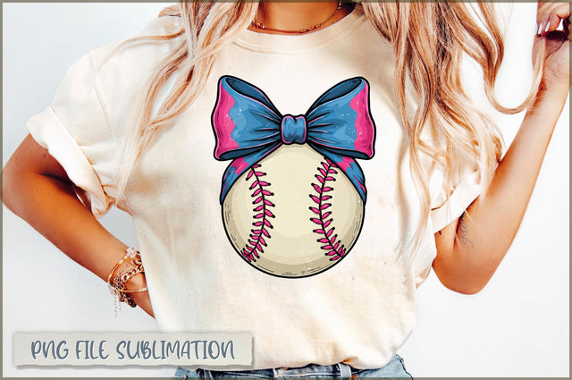 Baseball Brushstroke Coquette PNG, Game Day Baseball Sublimation Shetara Begum 
