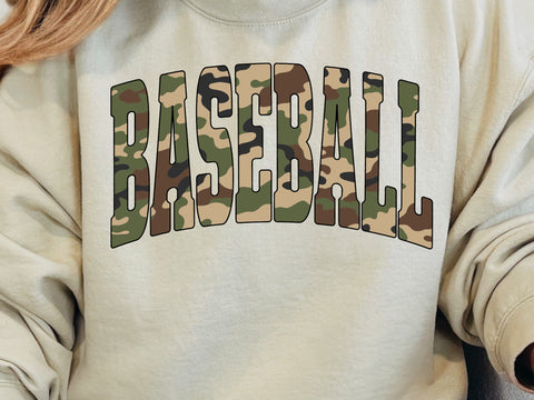 Baseball Camo Print Sublimation PNG, Camouflage Baseball Shirt Design, Sports Camo Game Day Baseball Sublimation Shirt SVG & PNG SVG DesignDestine 