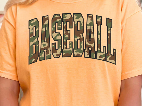 Baseball Camo Print Sublimation PNG, Camouflage Baseball Shirt Design, Sports Camo Game Day Baseball Sublimation Shirt SVG & PNG SVG DesignDestine 