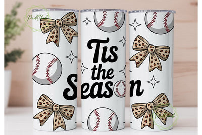 Baseball Christmas Tumbler Wrap Sublimation PixelChick 