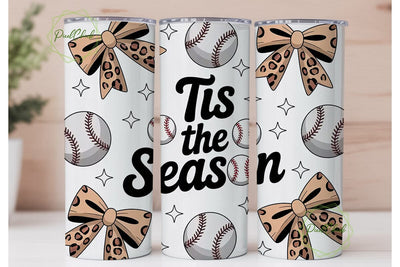 Baseball Christmas Tumbler Wrap Sublimation PixelChick 