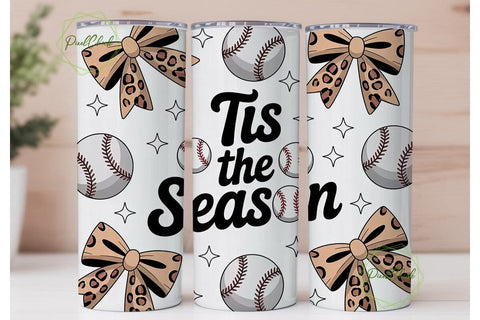 Baseball Christmas Tumbler Wrap Sublimation PixelChick 