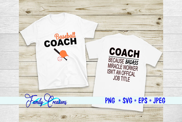 Baseball Coach SVG Family Creations 