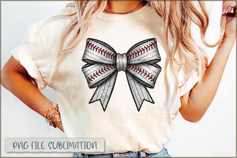 Baseball Coquette Bow Game Day PNG Sublimation Shetara Begum 