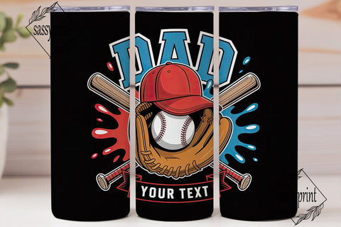 Baseball Dad 20oz Tumbler Wrap Sublimation sassyprint 