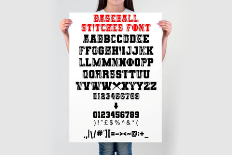 Baseball Font | Game Day Font | Softball Alphabet Font SVG TonisArtStudio 