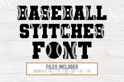 Baseball Font | Game Day Font | Softball Alphabet Font SVG TonisArtStudio 