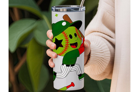 Baseball Fun 20oz Tumbler Wrap Sublimation DesignSVG 