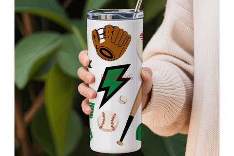 Baseball Fun 20oz Tumbler Wrap Sublimation DesignSVG 
