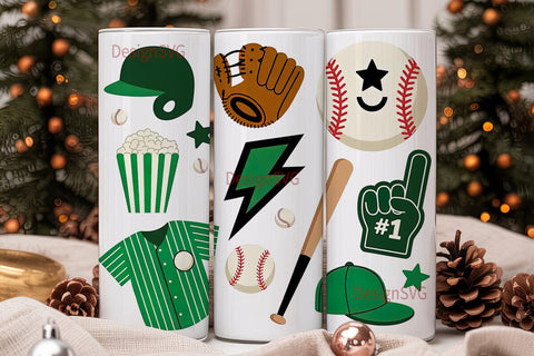 Baseball Fun 20oz Tumbler Wrap Sublimation DesignSVG 