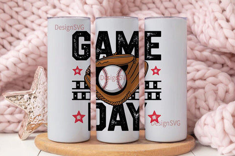Baseball Game Day 20oz Tumbler Wrap Sublimation DesignSVG 