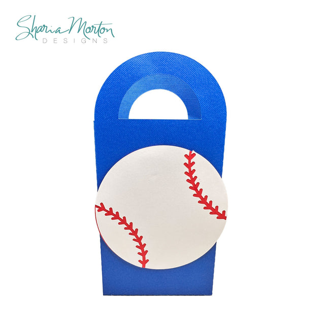 Baseball Gift Bag Silhouette Design for Sports Party Favors and Team Celebrations SVG Sharia Morton Designs 