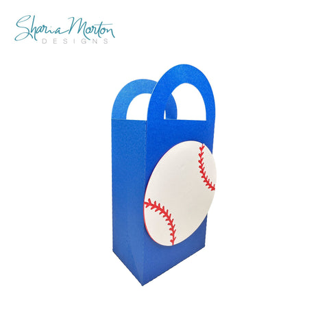 Baseball Gift Bag Silhouette Design for Sports Party Favors and Team Celebrations SVG Sharia Morton Designs 