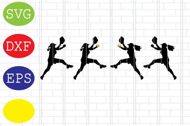 Baseball Girl Silhouette Svg, Softball Silhouette, Softball File, Baseball Cut File, Sport Svg, Jpg, Eps, Dxf Files SVG DigitalSvgFiles 