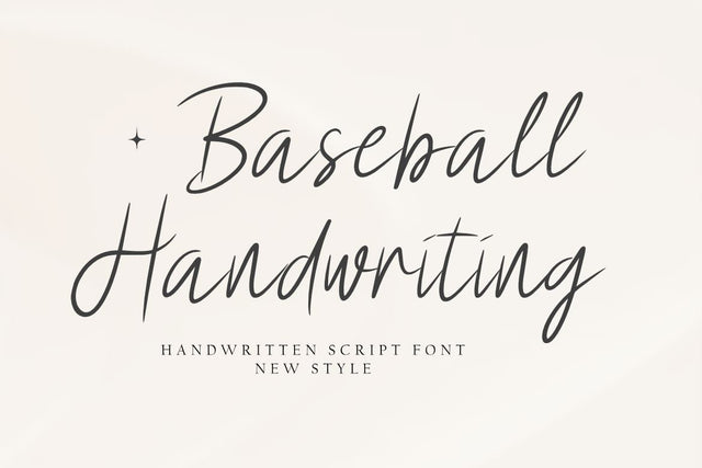 Baseball Handwriting Font Masyafi Studio 