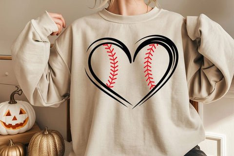 Baseball Heart Svg, Baseball Stitch, Baseball T-shirt, Baseball Cheer Mom SVG DesignDestine 