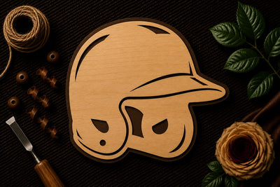 Baseball Helmet Sports Design Laser Cut SVG File SVG Regulrcrative 