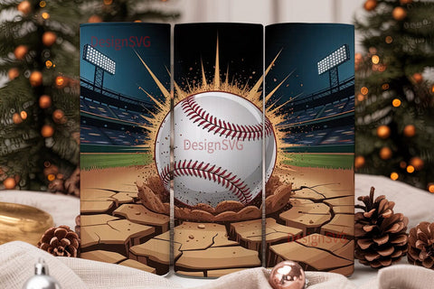 Baseball Impact 20oz Tumbler Wrap Sublimation DesignSVG 