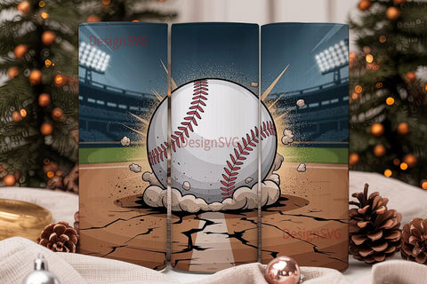 Baseball Impact 20oz Tumbler Wrap Sublimation DesignSVG 