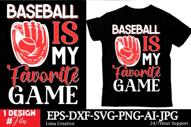 Baseball Is My Favorite Game T-shirt Design SVG Insomnia Std 