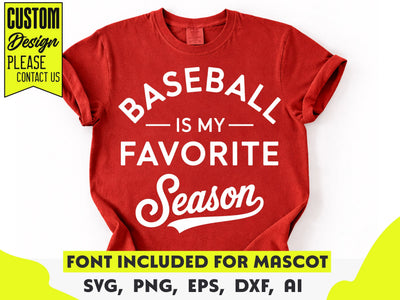 Baseball Is My Favorite Season SVG, Baseball Mom PNG SVG DesignDestine 