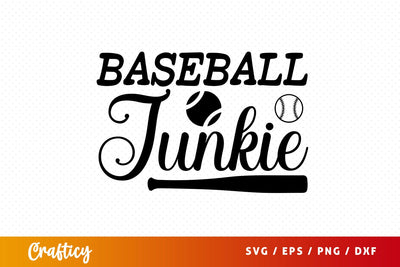 Baseball junkie SVG Design SVG Designangry 