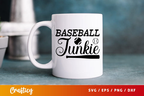 Baseball junkie SVG Design SVG Designangry 