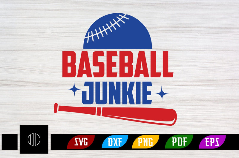 Baseball Junkie Svg Design SVG Nbd161 