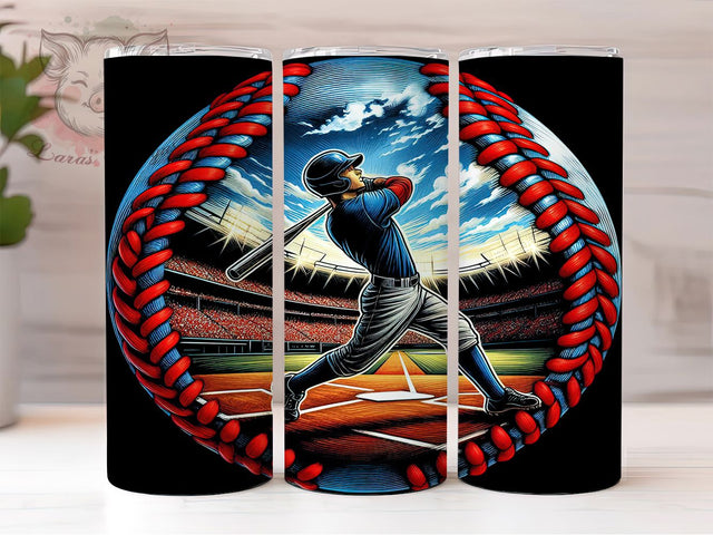 Baseball Life Game Day Tumbler, 20oz Baseball Wrap, Sports Fan Tumbler, Game Day Tumbler, Baseball Mom Gift, Seamless Baseball Wrap, Athletic Tumbler Design Sublimation Lara' s Designs 