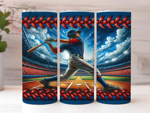 Baseball Life Game Day Tumbler, 20oz Baseball Wrap, Sports Fan Tumbler, Game Day Tumbler, Baseball Mom Gift, Seamless Baseball Wrap, Athletic Tumbler Design Sublimation Lara' s Designs 