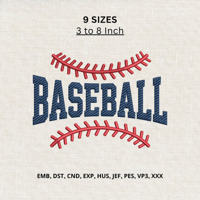 Baseball Machine Embroidery Design – Baseball Sports Embroidery File Embroidery/Applique DESIGNS PatternFeed8 
